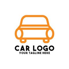 Simple Orange Car Logo