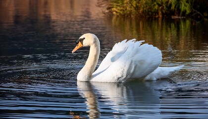 Fototapeta premium swan on the lake