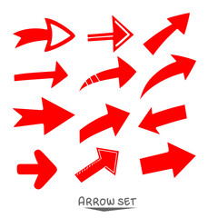 set of red arrows