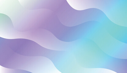 Template Background With Wave Geometric Shape. For Design, Presentation, Business. Vector Illustration with Color Gradient.