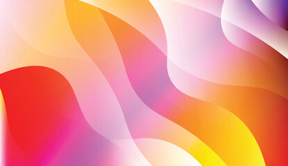 Modern Background With Wave Gradient Shape. For Your Design Wallpapers Presentation. Vector Illustration with Color Gradient.