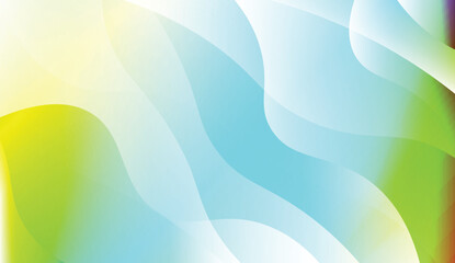 Abstract Wavy Background. For Business Presentation Wallpaper, Flyer, Cover. Vector Illustration with Color Gradient.