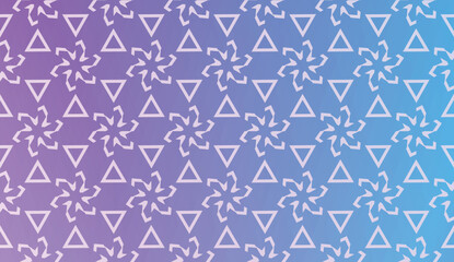 Decorative Pattern With Triangles Style. Blurred Gradient Background. Bright Color. For Banner Template, Flyer, Invitation Card. Vector Illustration