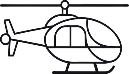 Helicopter vector illustration 