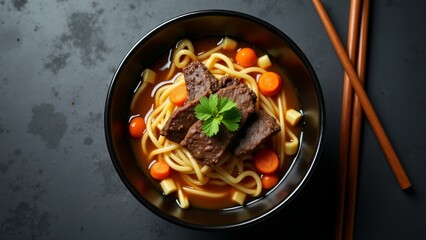 Beef Noodle Soup With Carrots
