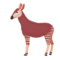 Okapi icon clipart avatar logotype isolated illustration