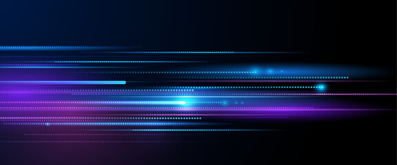 Vector abstract neon light, pattern line with space. Purple, blue, green and gradient color background. Illustration graphic design for banner, wallpaper background. Energy digital technology concept