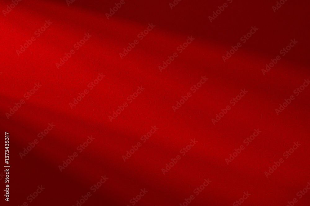 Poster Wall interior background, studio and backdrops show products.with shadow from window color Red background for text insertion and presentation product	