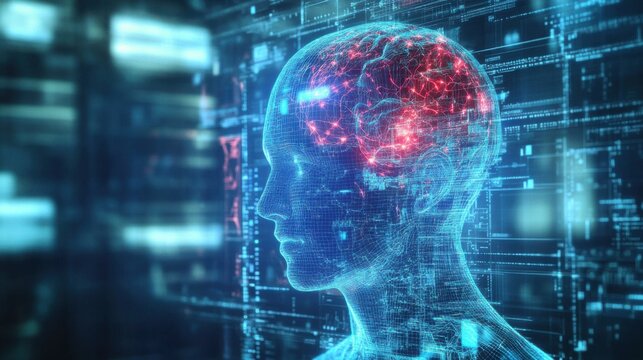 AI developer designing intelligent tutoring systems for personalized education, office with AI software and learning data, Education AI style