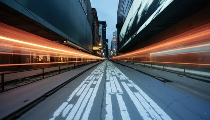 Naklejka premium The Rhythm of Urban Light Tracks