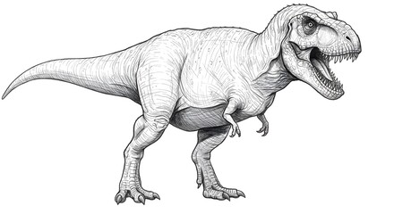 Obraz premium T-Rex Dinosaur Side Profile