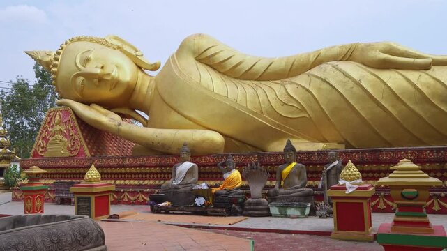 Golden Buddha, Luang Prabang, Laos, Buddhist shrines, temples
