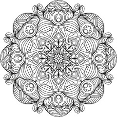 Simple Line Drawings, Line Drawings for Painting Practice, Mandala Paintings, Line Drawings for Making Coloring Books, Printings, Covers, Patterns on Product Surfaces.
