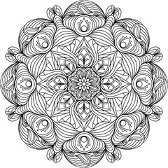 Simple Line Drawings, Line Drawings for Painting Practice, Mandala Paintings, Line Drawings for Making Coloring Books, Printings, Covers, Patterns on Product Surfaces.