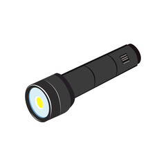 Flashlight icon on white background.