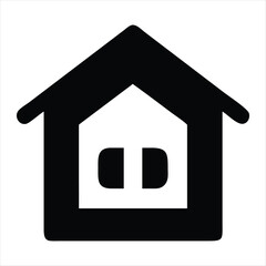 home vector silhouette vector style