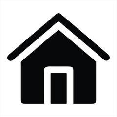 home vector silhouette vector style