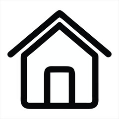 home vector silhouette vector style