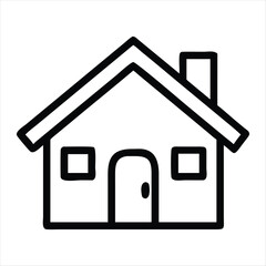 home icon silhouette vector style