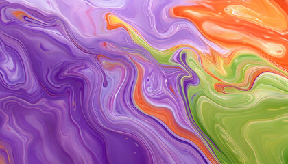 Fluid abstract art colorful swirling texture background