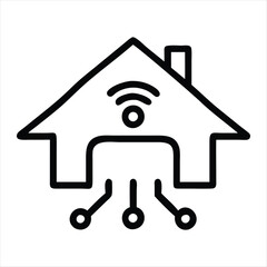 home icon silhouette vector style
