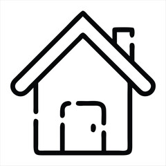 home icon silhouette vector style