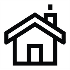 home icon silhouette vector style
