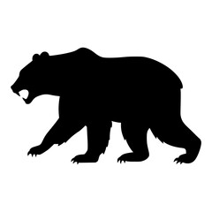 Fototapeta premium Bear Silhouette Vector Graphic