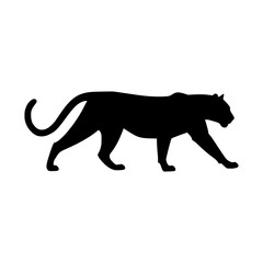 Fototapeta premium Tiger Silhouette Vector Graphic
