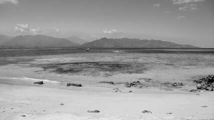 Fototapeta premium Exploring the beauty of Gili Air, Indonesia, with stunning beaches and clear waters