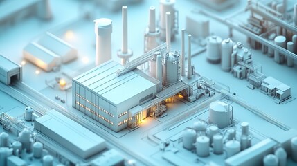 Smart factory technology transforming industrial production.