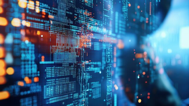 Quantum computing researcher developing quantum algorithms for financial portfolio optimization, lab with quantum processors and stock market data, Quantum Finance style