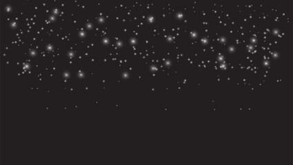 Star dust effect with white glitter light.