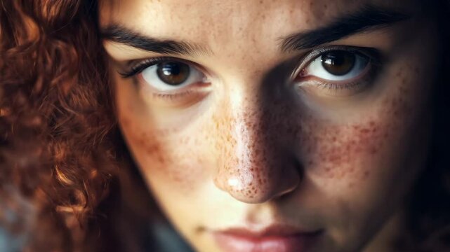 Close up portrait highlighting interpersonal skills training, showcasing expressive eyes and unique features for deeper emotional connections.