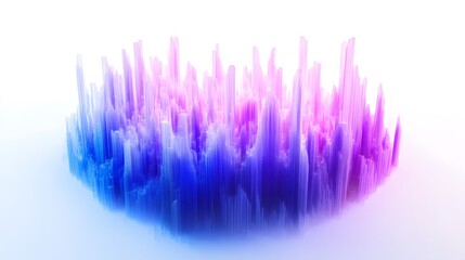 Modern Glowing Blue Abstract Financial Candlestick Chart for Professional Use