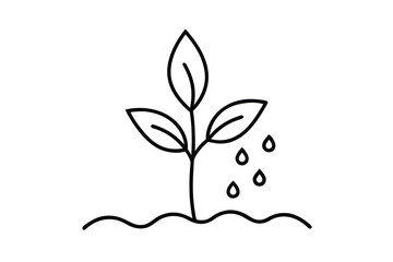 Growing Plant, Sprout, Leaves, Water, Soil, Nature, Growth, Ecology, Seedling, Irrigation