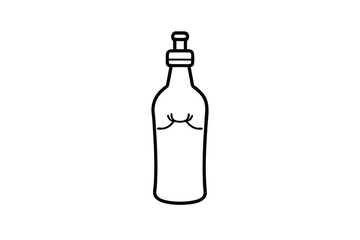 Bottle Dispenser Pump Design Outline Sketch Icon Graphic