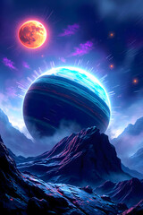 planet in space