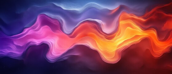 Fototapeta premium Abstract Colorful Wave Background Vibrant Hues and Flowing Energy