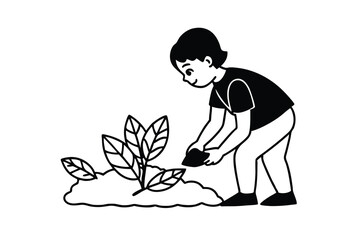 Child Planting Seedling, Gardening, Nature, Growth, Plant, Earth, Soil, Care, Outdoors, Happy