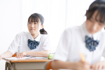 Obraz premium 授業中の学生