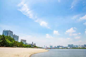 Fototapeta premium 東京・お台場のビーチ
