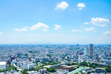 Naklejka premium 東京市街地（画面右は中目黒）