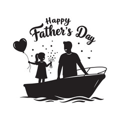 happy father's day celebration lettering text typescript font for t-shirt vector design illustration