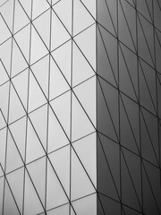 Geometric line pattern Architecture details Modern building wall facade