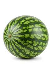 Whole Watermelon Isolated on White