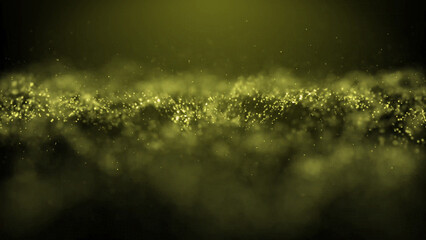 緩やかに面を形成する光の粒子