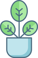 plant Illustration on a white background.