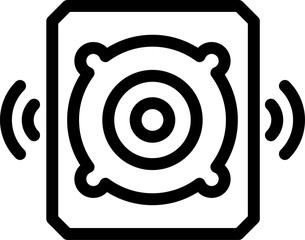 speaker Illustration on a white background.