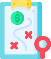 strategy Illustration on a white background.